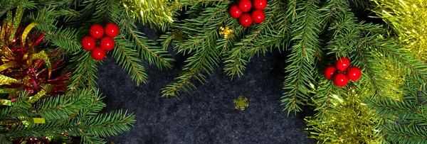 Kerst Achtergrond Met Mogelijkheid Tekst Voegen Groeten Van Vakantie — Stockfoto