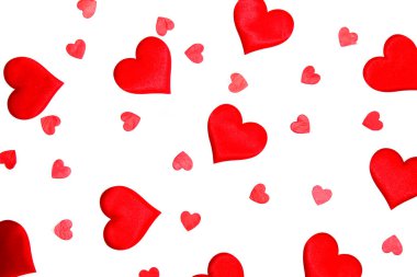 Soyut suluboya kırmızı, pembe kalp geçmişi. Aşk kavramı, sevgililer günü tebrik kartı..