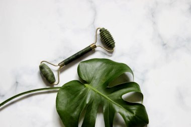 Güzellik yüz terapisi için masaj araçları ayarlayın, Yeşil Kuvars Mantarları gibi Yaşlanma Karşıtı Araçlar.