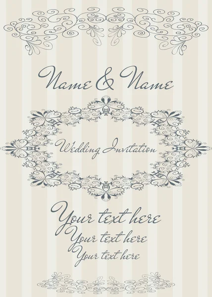 Invitation vintage (2) . — Image vectorielle