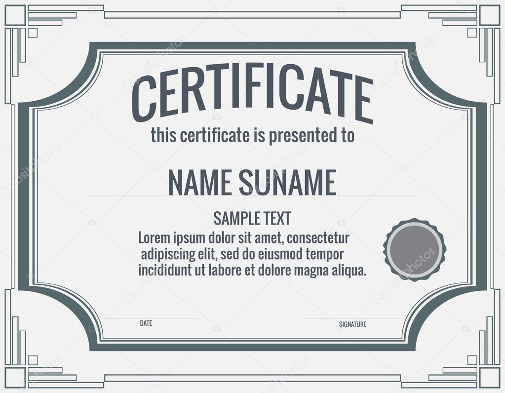 Certificate.