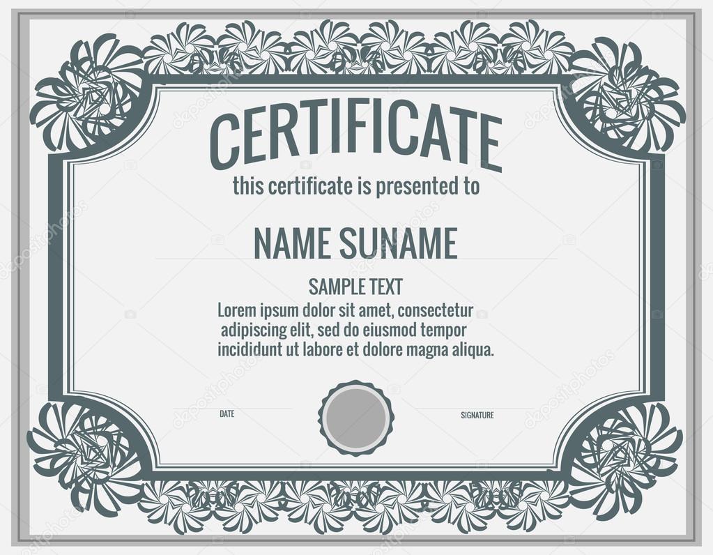 Certificate.