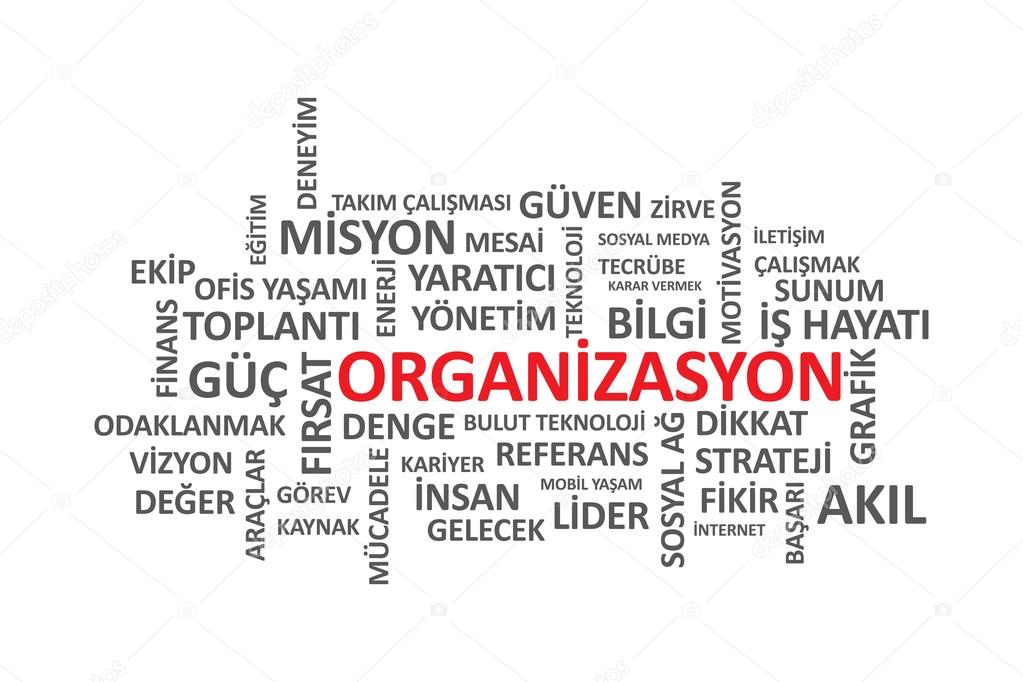 Organization - Typography graphic work