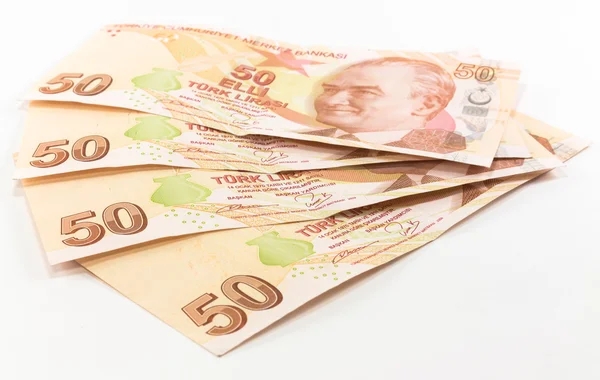 Billetes de Lira turca —  Fotos de Stock