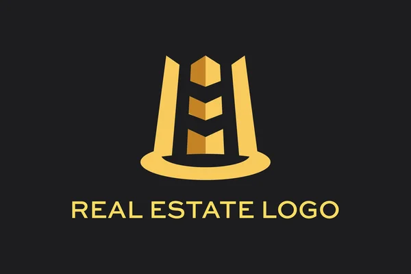 Vector Logo Construção Imobiliário — Vetor de Stock