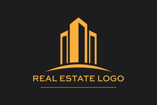 Vector Logo Real Estate Construction — Stock Vector