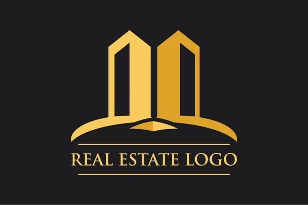 Vector Logo Real Estate Construction — Stock Vector