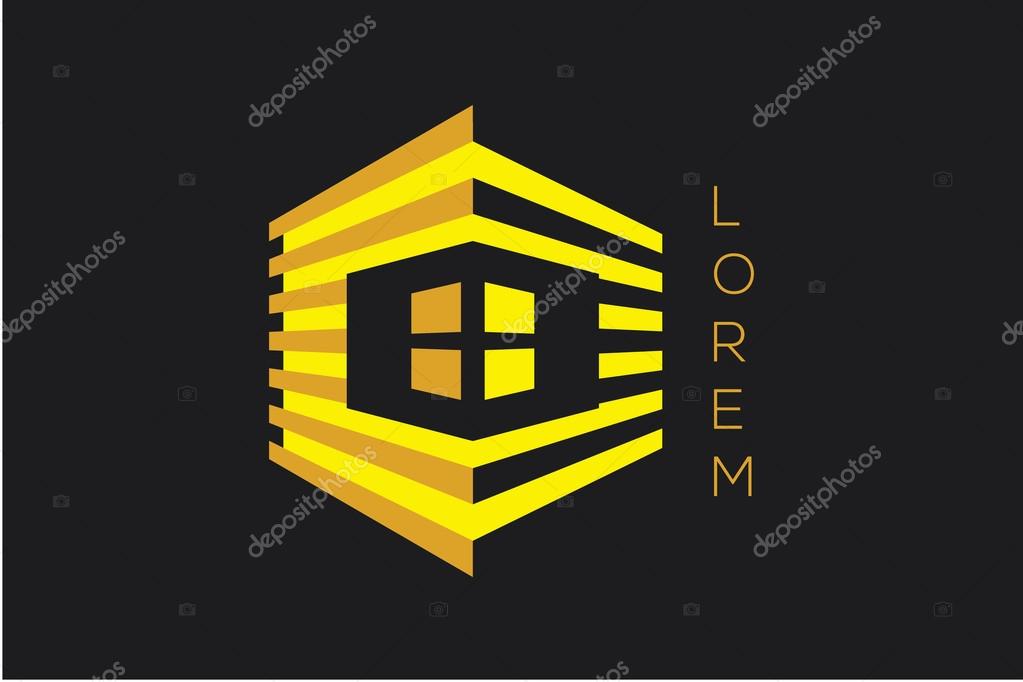 Stylish and modern logo.It used in business areas such as construction and real estate.