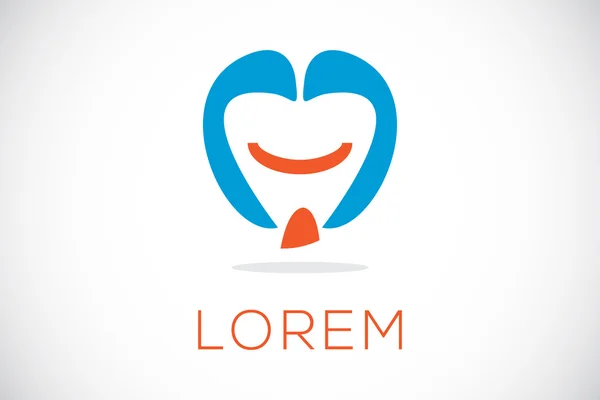Dentes & Logotipo dental — Vetor de Stock
