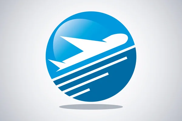 Vector Airplane Travel Tourism — Stok Vektör