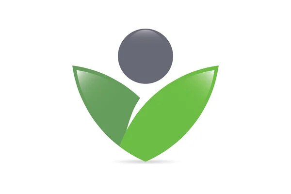 Vector People Health - Plant and Leaf — Stok Vektör