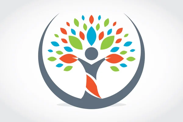 Colorful Trees and People