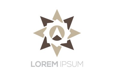 Vector Elegant Compass Logo
