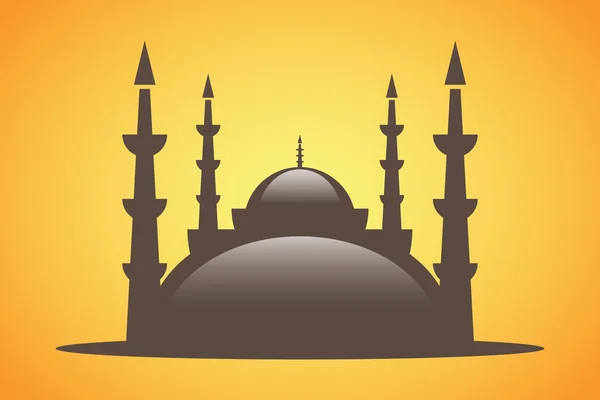 Elegant Vector Mosque — Stok Vektör