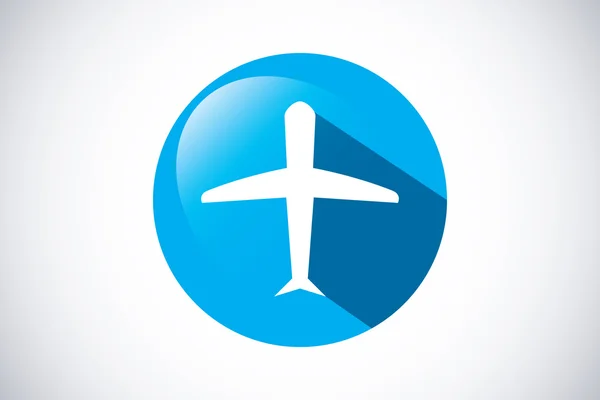Vector Airplane Travel Tourism — Stok Vektör