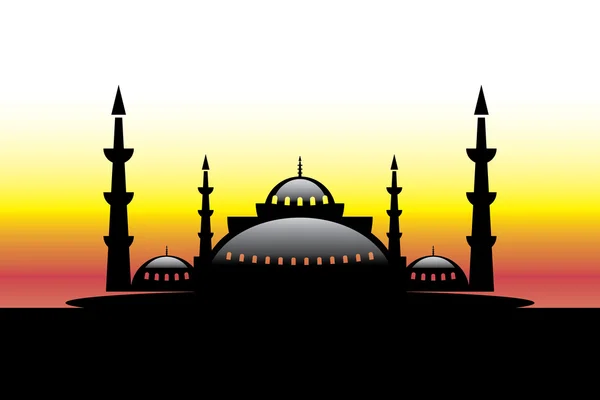 Moscheea elegantă Vector — Vector de stoc