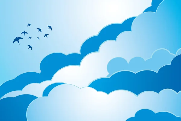 Vector Resumen Antecedentes Nube y cielo — Vector de stock