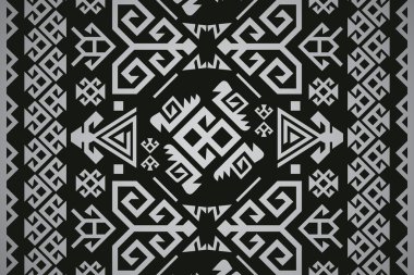 Vektör eski antik Türk halı