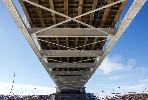 สะพานเหล็กประวัติศาสตร์ — ภาพถ่ายสต็อก