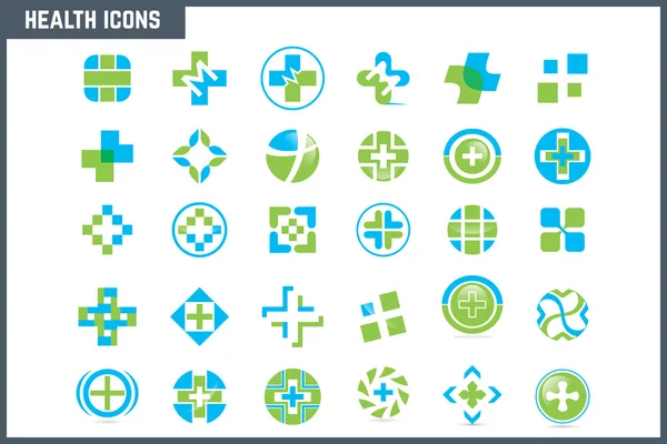 Set van pictogrammen voor geneeskunde en gezondheid — Stockvector