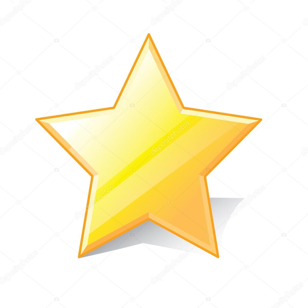 Star, favorite icon, vector illustration