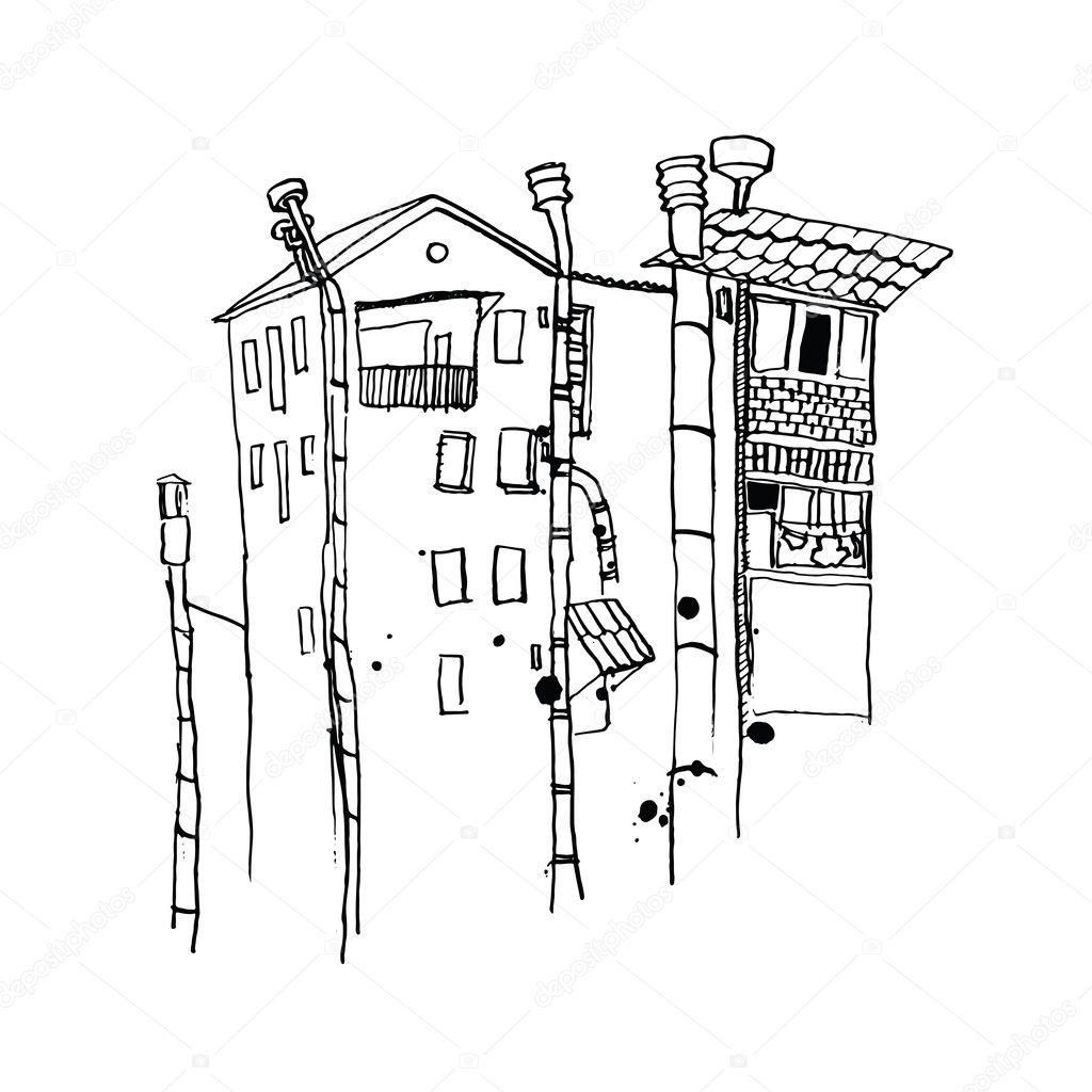 Vector City Line Landscape Stock Vector C Terentyevayulia 102044462