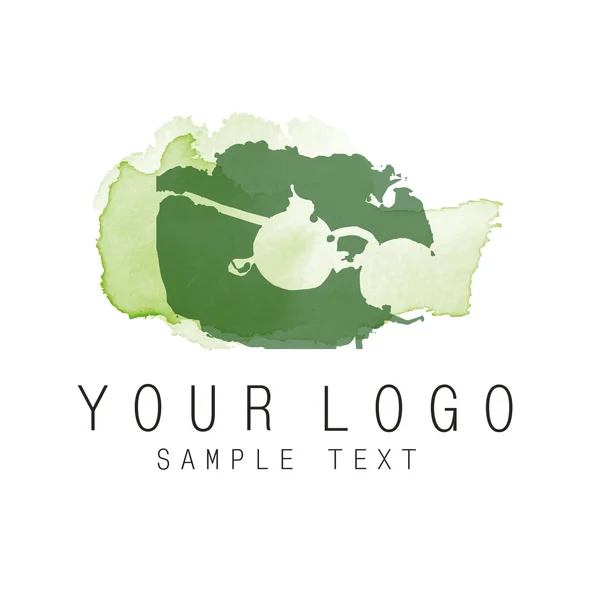 Logotipo aquarelle resumo — Vetor de Stock