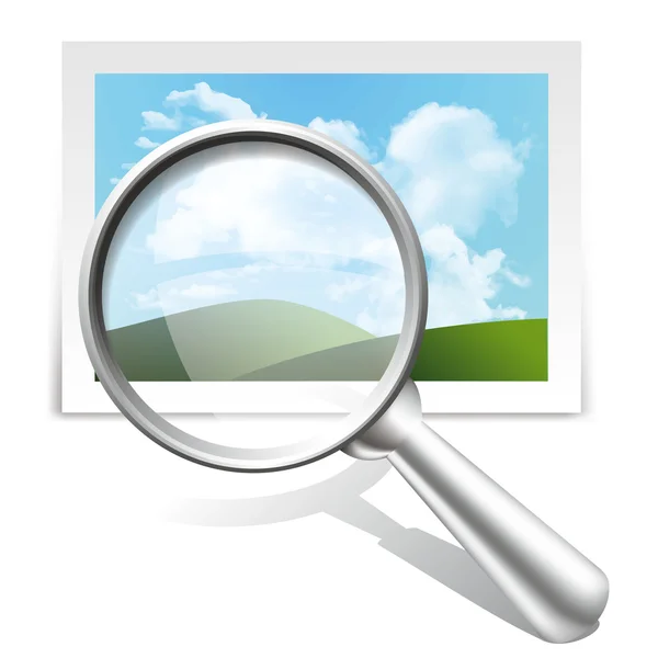 Search image icon — Stock Vector