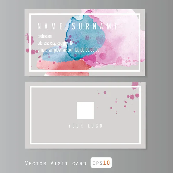 Visit card set — Stock Vector