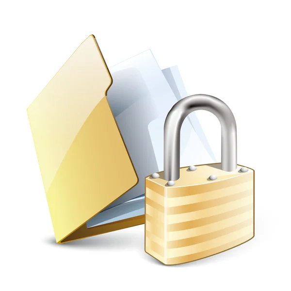 File lock icon — Stock Vector