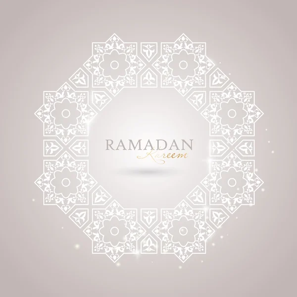 Ramadan Kareem greeting template — Stock Vector