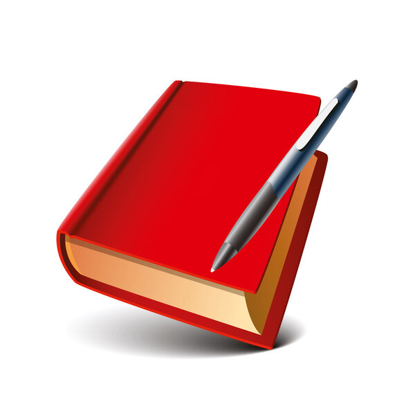 Книга и ручка
