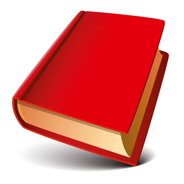 Libro rojo — Vector de stock