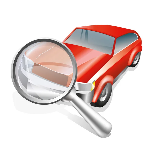Search car — Stock Vector
