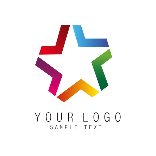 Ícone logotipo abstrato — Vetor de Stock