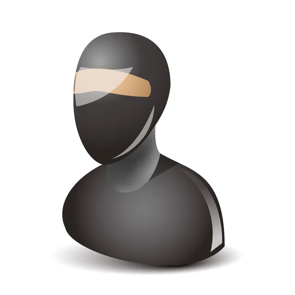 Ícone de caráter ninja —  Vetores de Stock