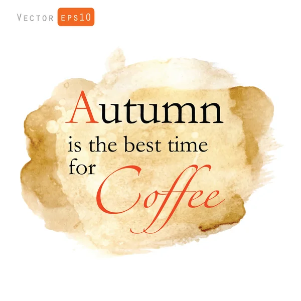 Sonbahar kahve en iyi zamanı