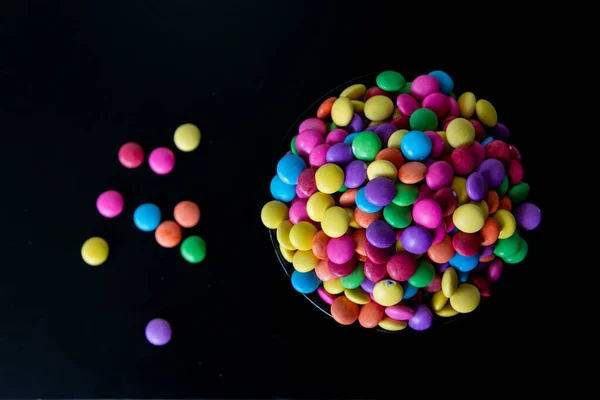Bir Kase Dolusu Renkli Şeker — Stok fotoğraf