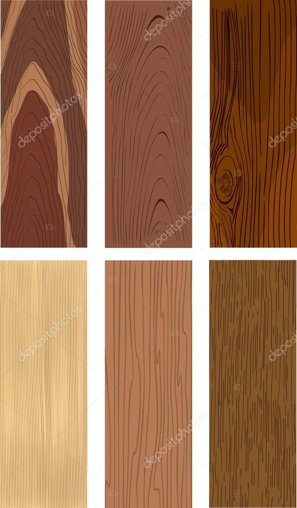 Photorealistic types of wood
