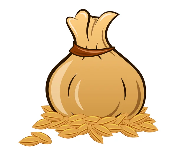 Sacco di grano — Vettoriale Stock