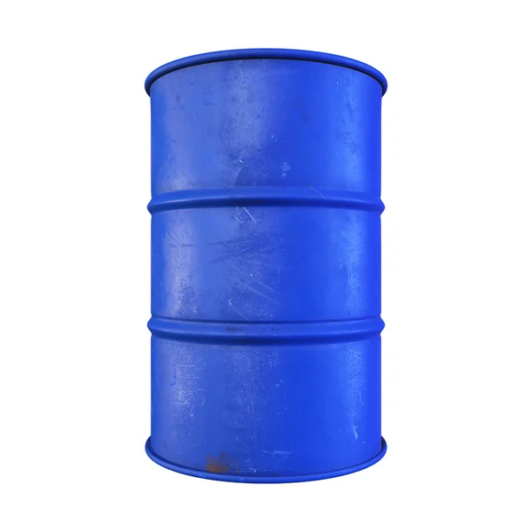 Blue barrel — Stock Photo, Image