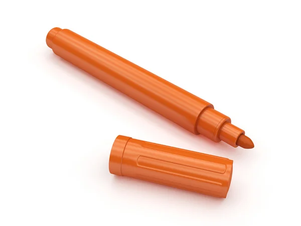 Оранжевый маркер — стоковое фото