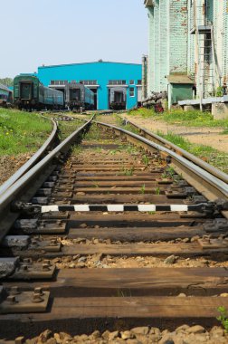 Moskova, Rusya - 13 Mayıs 2013. Moskova tren depo. St yeri