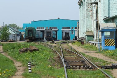 Moskova, Rusya - 13 Mayıs 2013: Moskova tren depo. Yer s