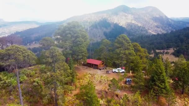 Vuelo Sobre Bosque Las Faldas Del Parque Nacional Pico Orizaba — Vídeos de Stock