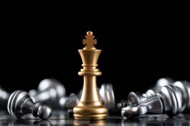 Fikirler, rekabet ve strateji için satranç tahtası oyunu, iş başarısı konsepti