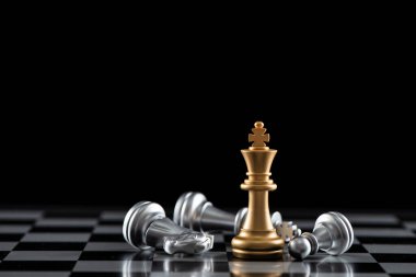 Fikirler, rekabet ve strateji için satranç tahtası oyunu, iş başarısı konsepti