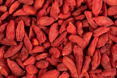 Kurutulmuş Çin kurt üzümlerini kapatın.