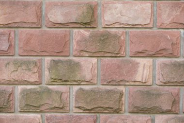 Doğal taş tuğla duvar arkaplanı. Boşluğu kopyala.