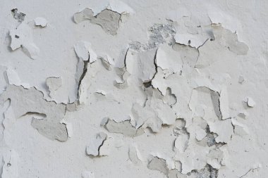 Yakın çekim dokusu soyut beyaz eski duvar arkaplanı, beton zemin